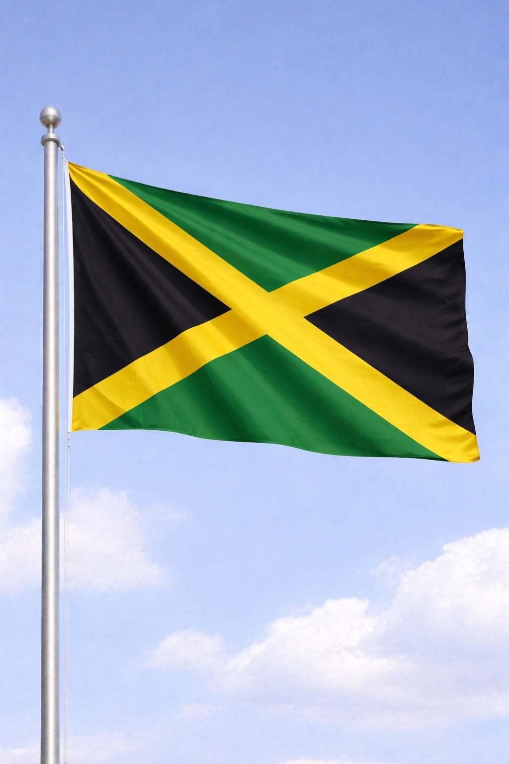 Jamaica National Flag – Large, Medium Handheld & Tabletop Mini Flag Options