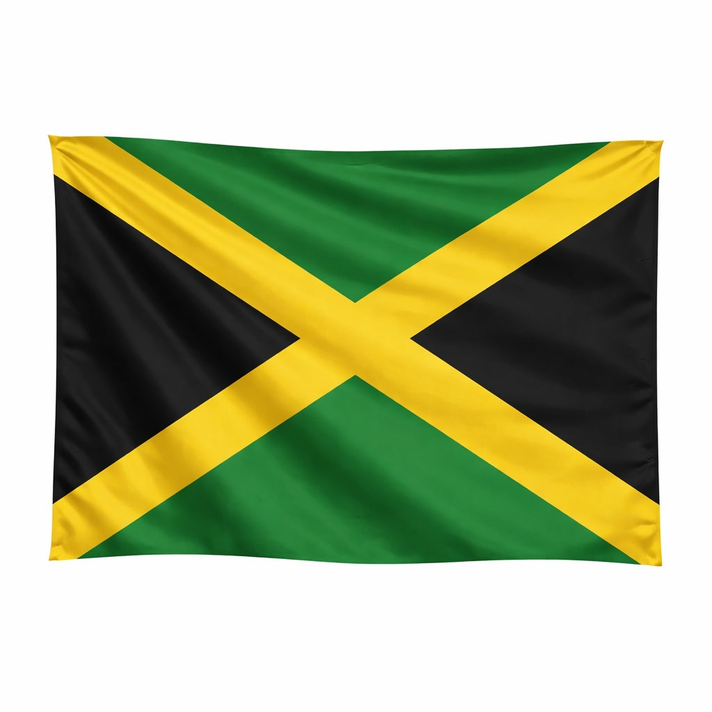 Jamaica National Flag – Large, Medium Handheld & Tabletop Mini Flag Options