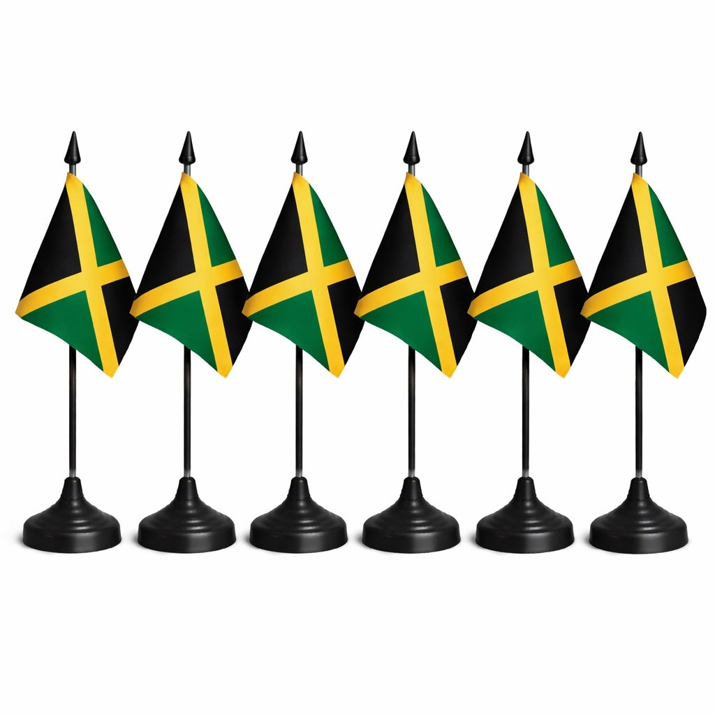 Jamaica National Flag – Large, Medium Handheld & Tabletop Mini Flag Options