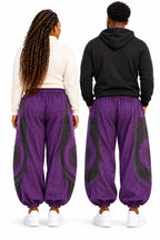 Unisex Vintage Patchwork Harem Trousers – African-Inspired Baggy Boho Joggers