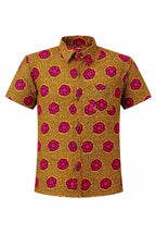 Kids African Print Short Sleeve Shirt