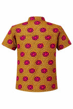 Kids African Print Short Sleeve Shirt