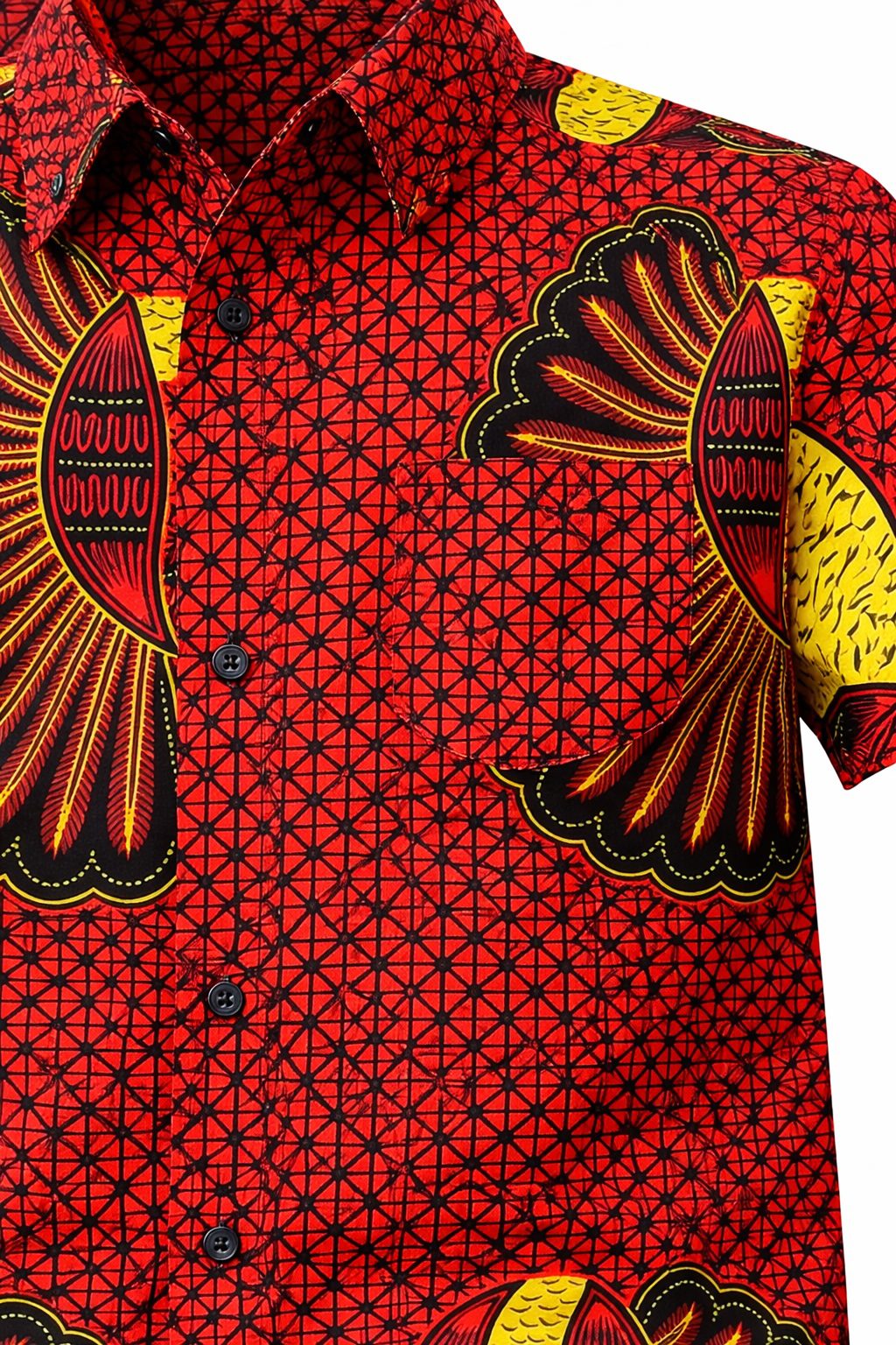 Boys African Print Shirt – Cultural Day School Outfit & Smart Casual Wear
