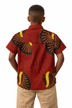Boys African Print Shirt – Cultural Day School Outfit & Smart Casual Wear