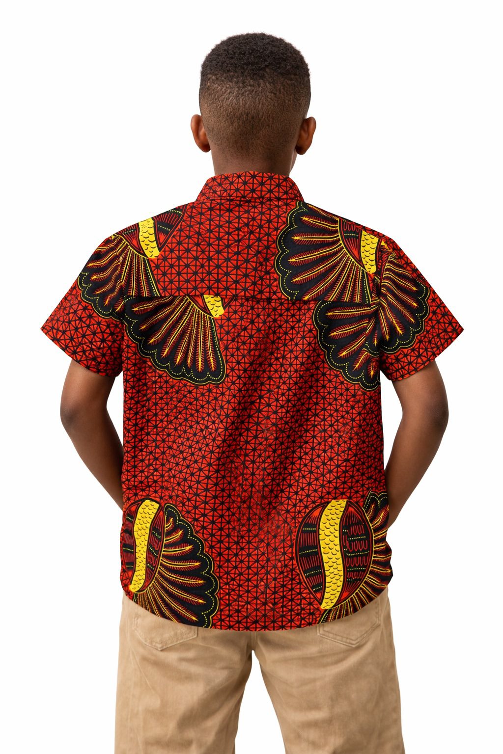 Boys African Print Shirt – Cultural Day School Outfit & Smart Casual Wear