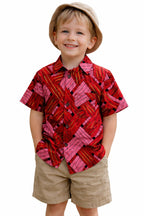 Boys African Print Shirt for Cultural Day | Kids Traditional Outfit