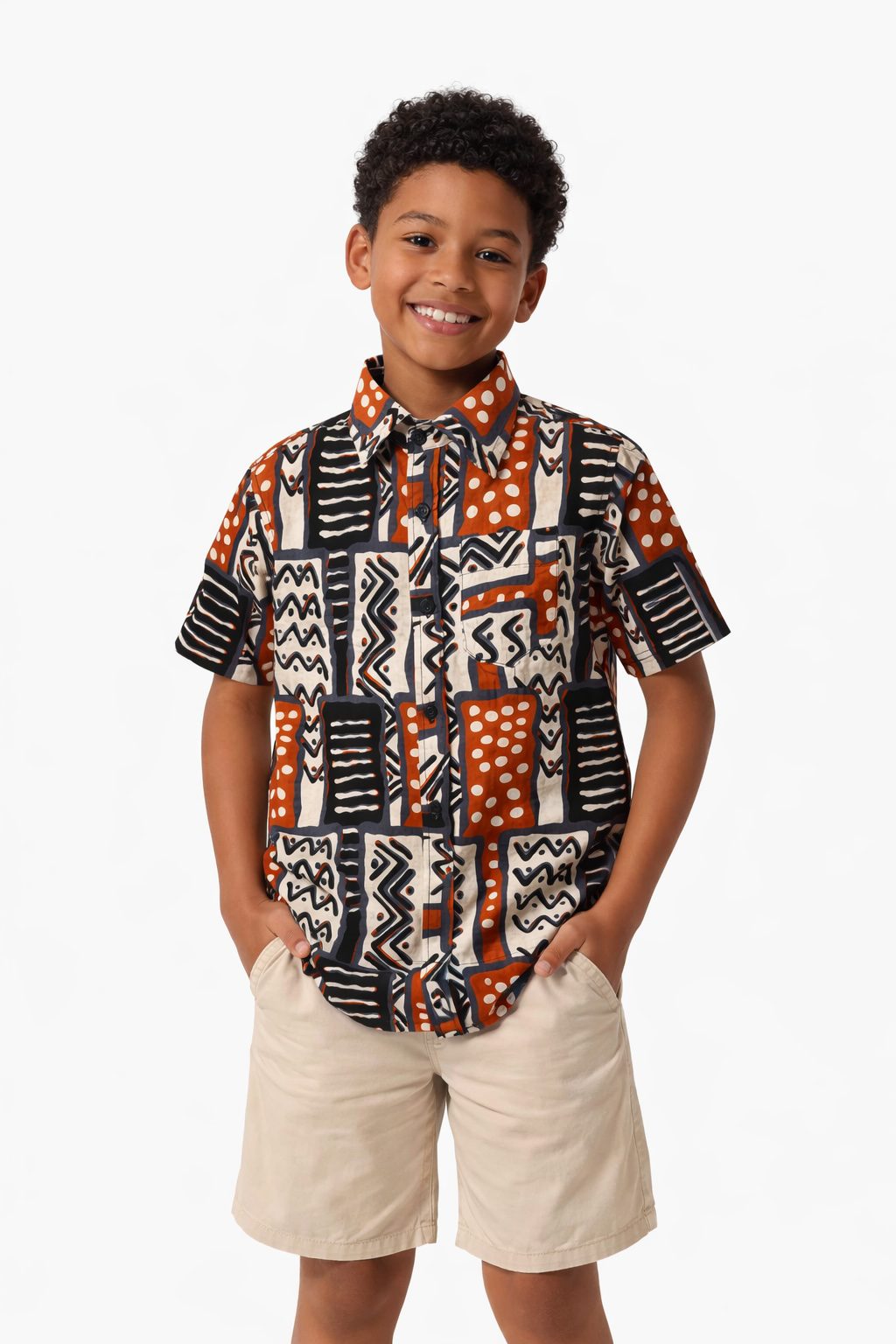 Colourful Kids Ankara Shirt