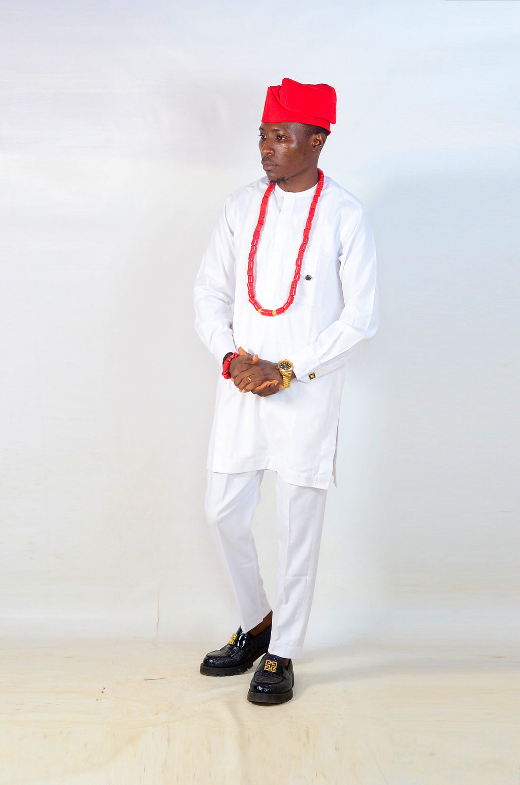 Authentic Traditional Yoruba Asooke Hat for Men