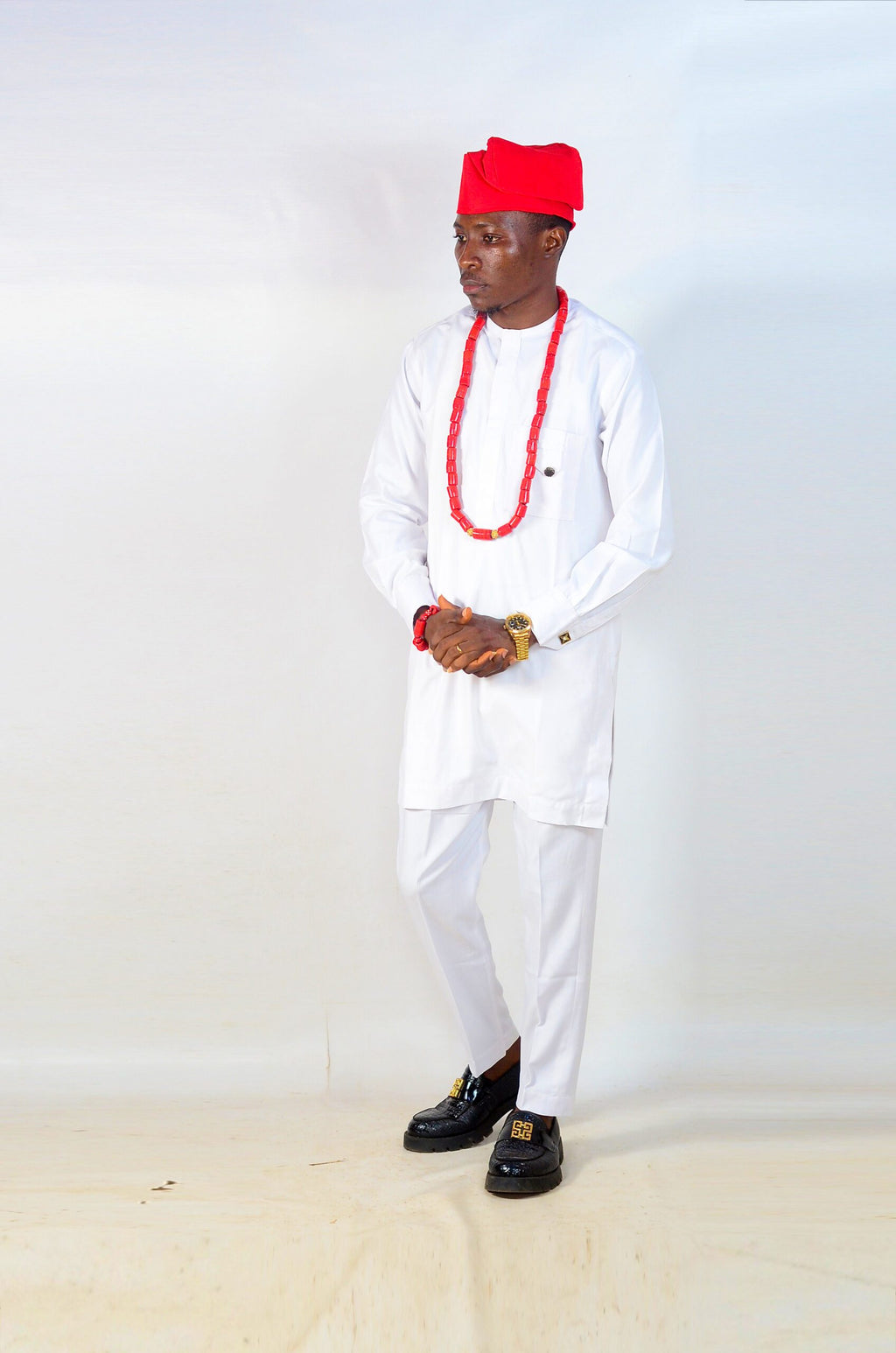 Authentic Traditional Yoruba Asooke Hat for Men