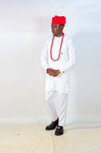 Authentic Traditional Yoruba Asooke Hat for Men