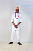 Authentic Traditional Yoruba Asooke Hat for Men