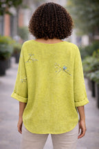 Butterfly Relaxed Tunic Blouse