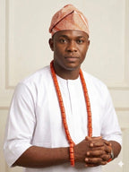 Men’s Nigerian Coral Bead Necklace and Bracelet Set – Traditional Statement Jewellery