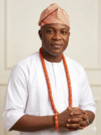Men’s Nigerian Coral Bead Necklace and Bracelet Set – Traditional Statement Jewellery