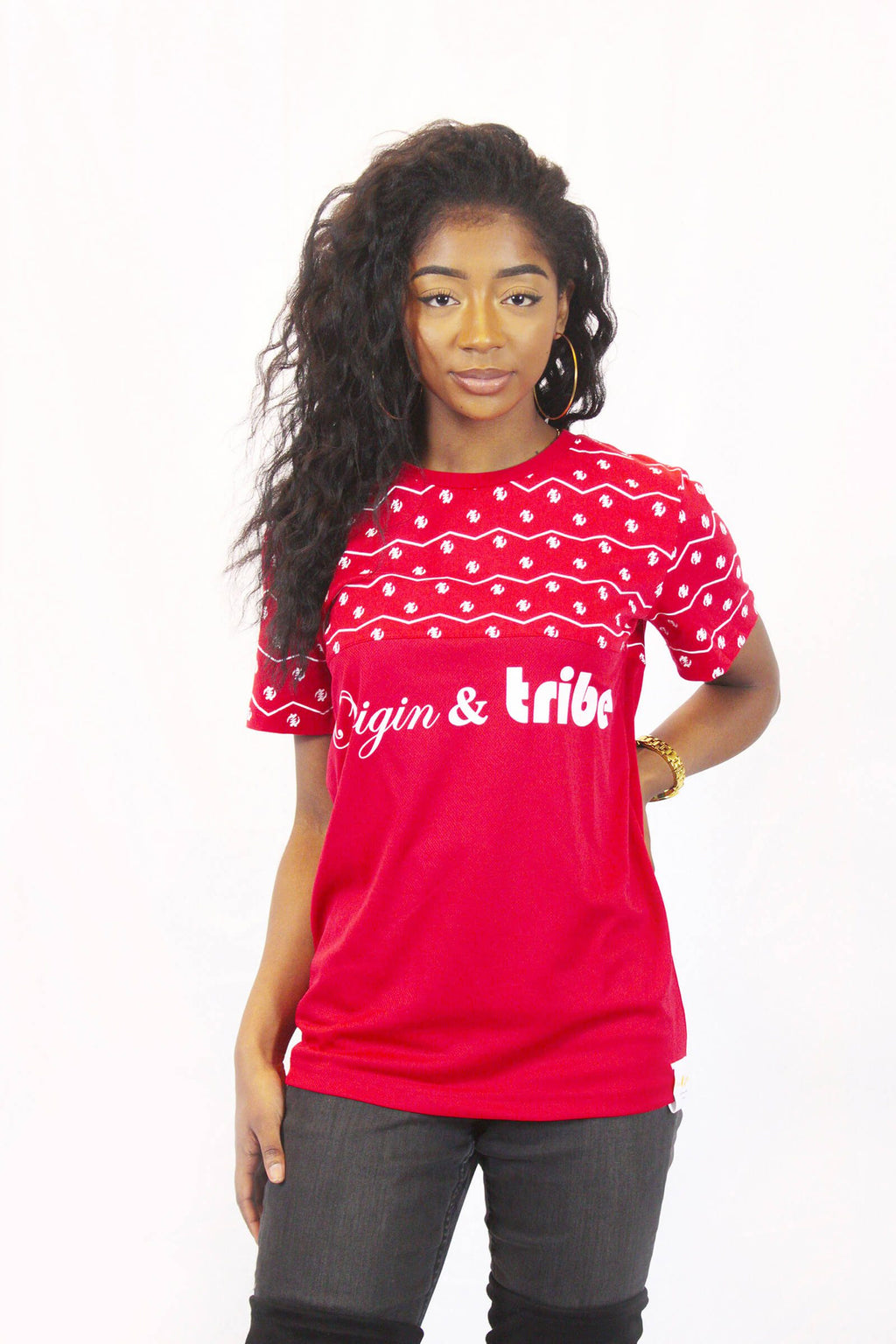 Ultimate Origin & Tribe Supreme Wave Bold Red WomenTee