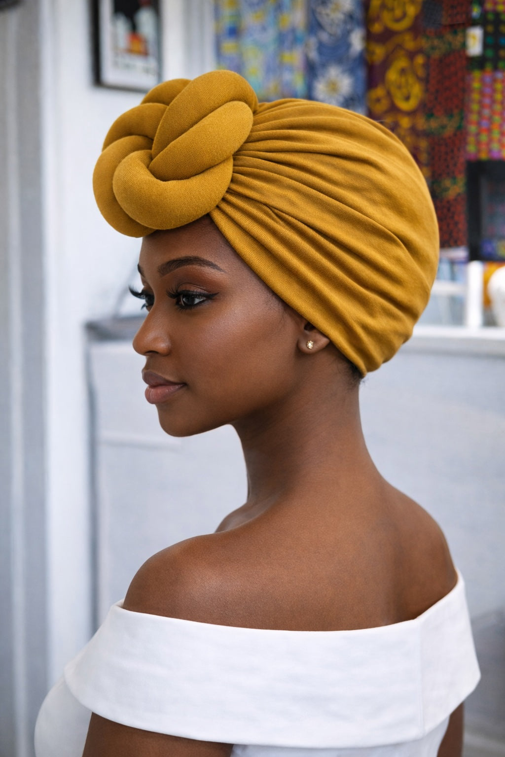 Pre-Tied African Headwrap – Ready-to-Wear Knot Headwrap