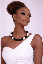 Handcrafted Beaded Collar Necklace – Bold Colour Edition