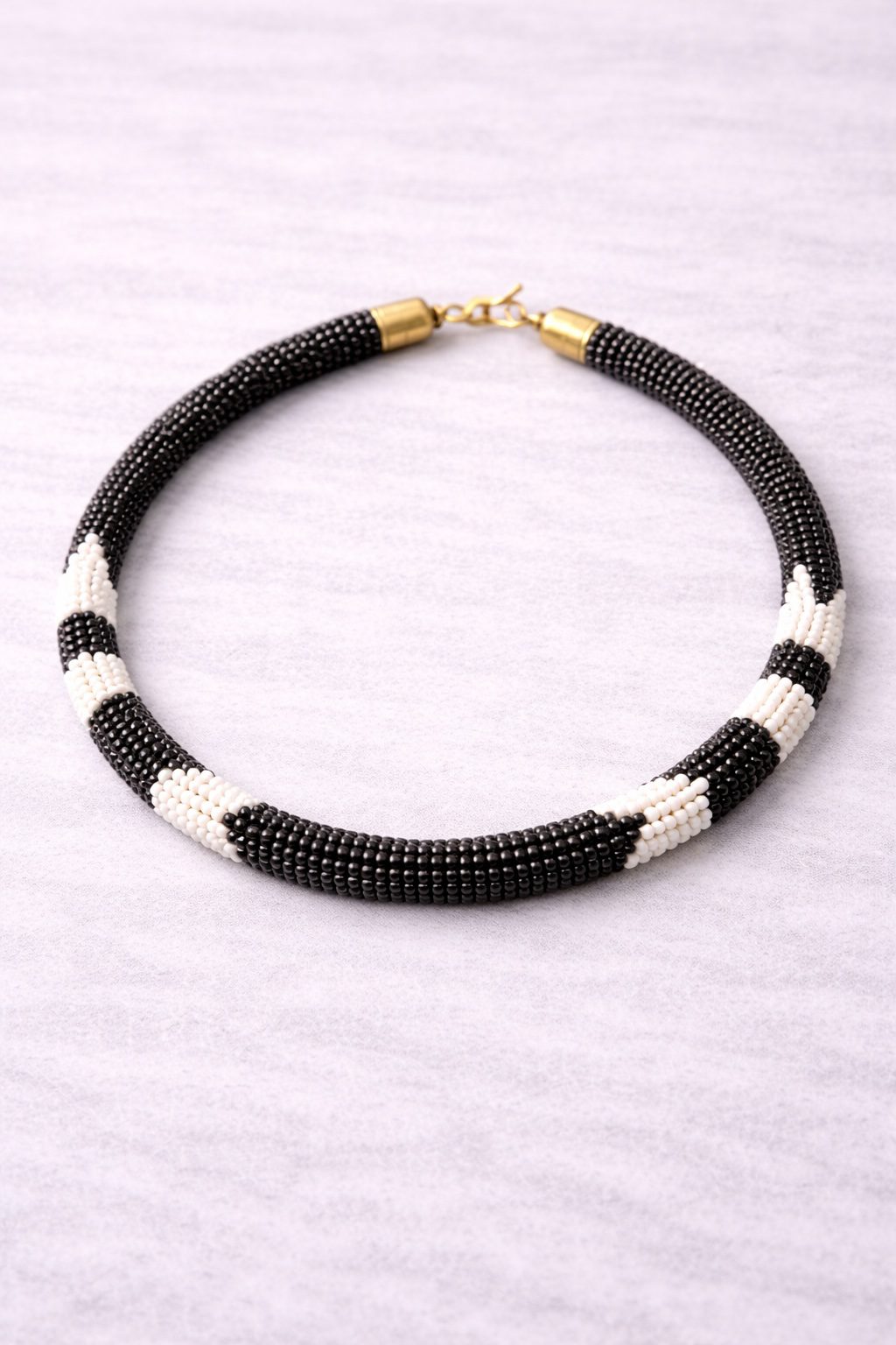 Handcrafted Beaded Collar Necklace – Bold Colour Edition