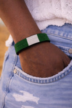 Country Beaded Bracelet – Handmade Cultural Beads Wristband