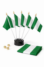 Nigeria National Flag – Large, Medium Handheld & Tabletop Mini Flag Options