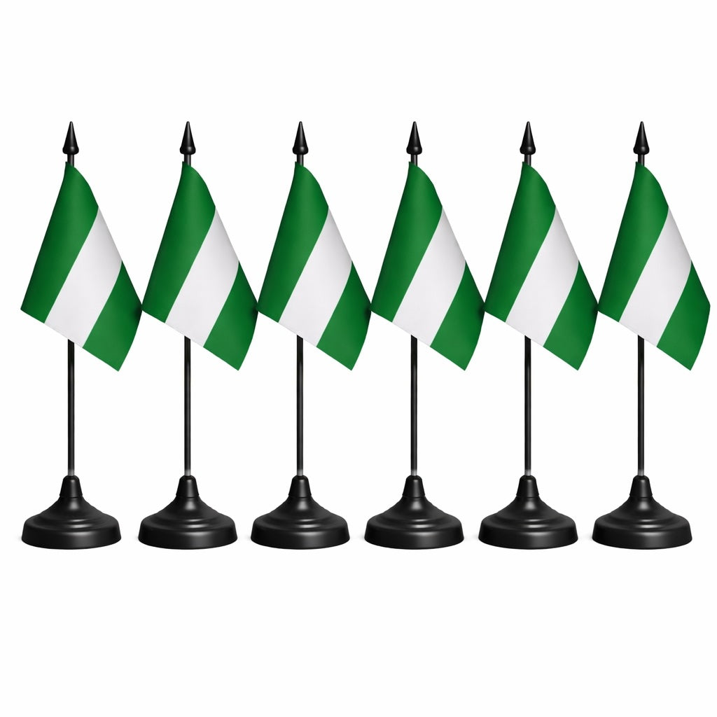 Nigeria National Flag – Large, Medium Handheld & Tabletop Mini Flag Options