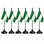 Nigeria National Flag – Large, Medium Handheld & Tabletop Mini Flag Options