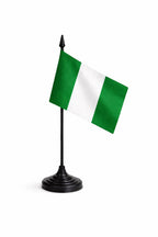 Nigeria National Flag – Large, Medium Handheld & Tabletop Mini Flag Options