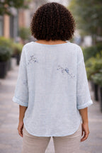 Butterfly Relaxed Tunic Blouse