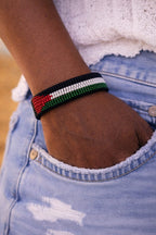 Country Beaded Bracelet – Handmade Cultural Beads Wristband