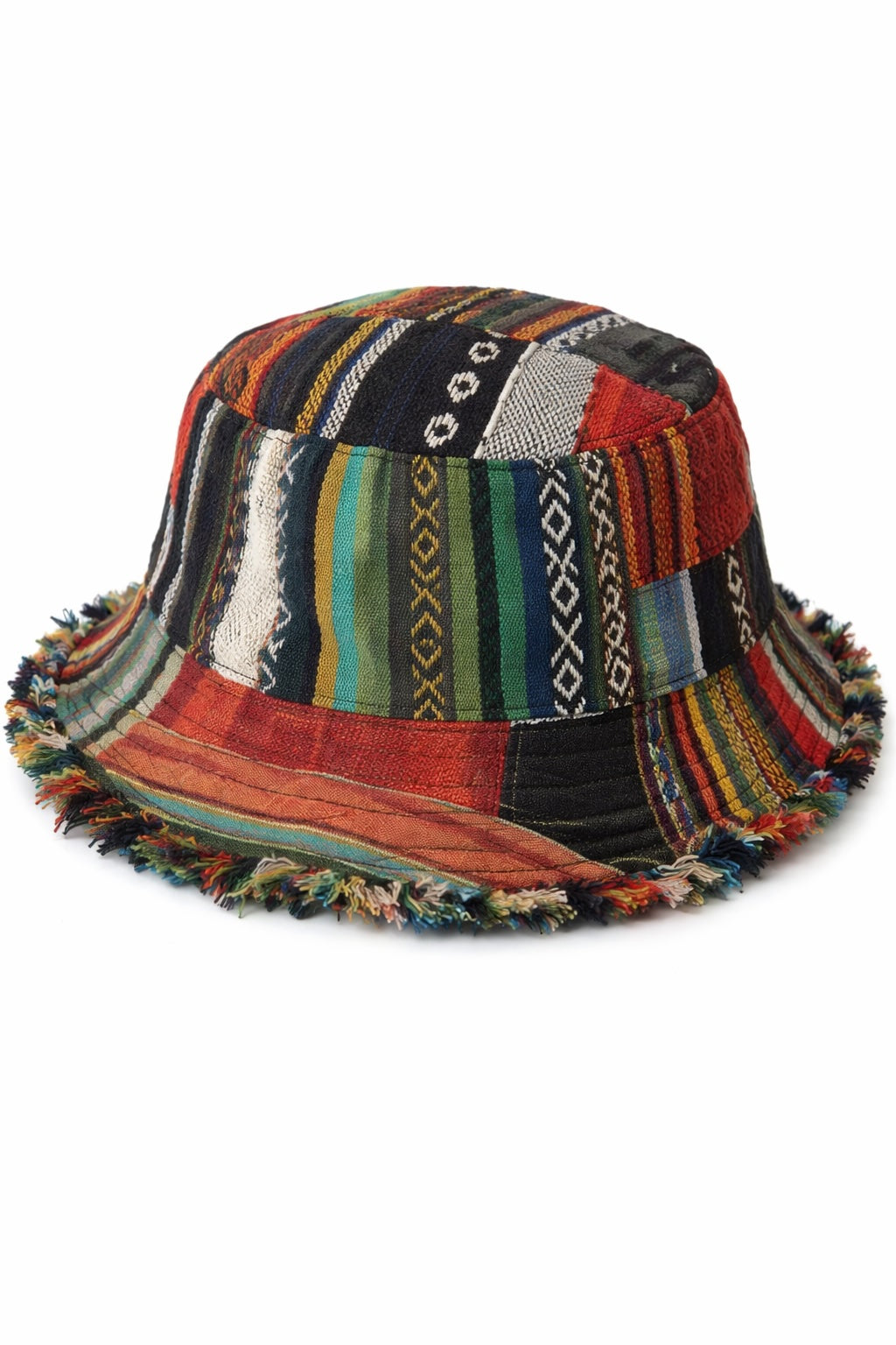 Alake Trendy Patchwork Hemp Hat