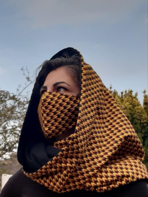 Umaler Ankara African Print Versatile Infinity Unisex Neck Scarf