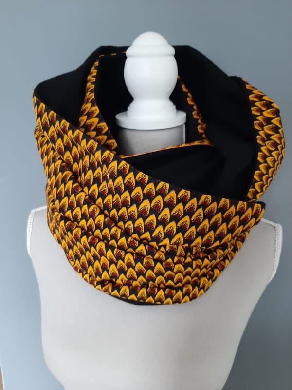 Umaler Ankara African Print Versatile Infinity Unisex Neck Scarf