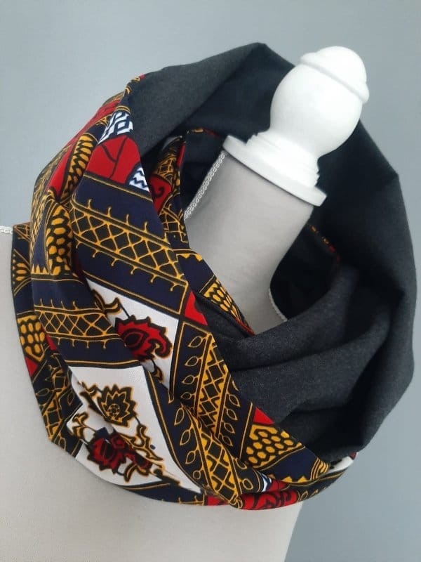 Tadla Ankara African Print Versatile Infinity Unisex Neck Scarf