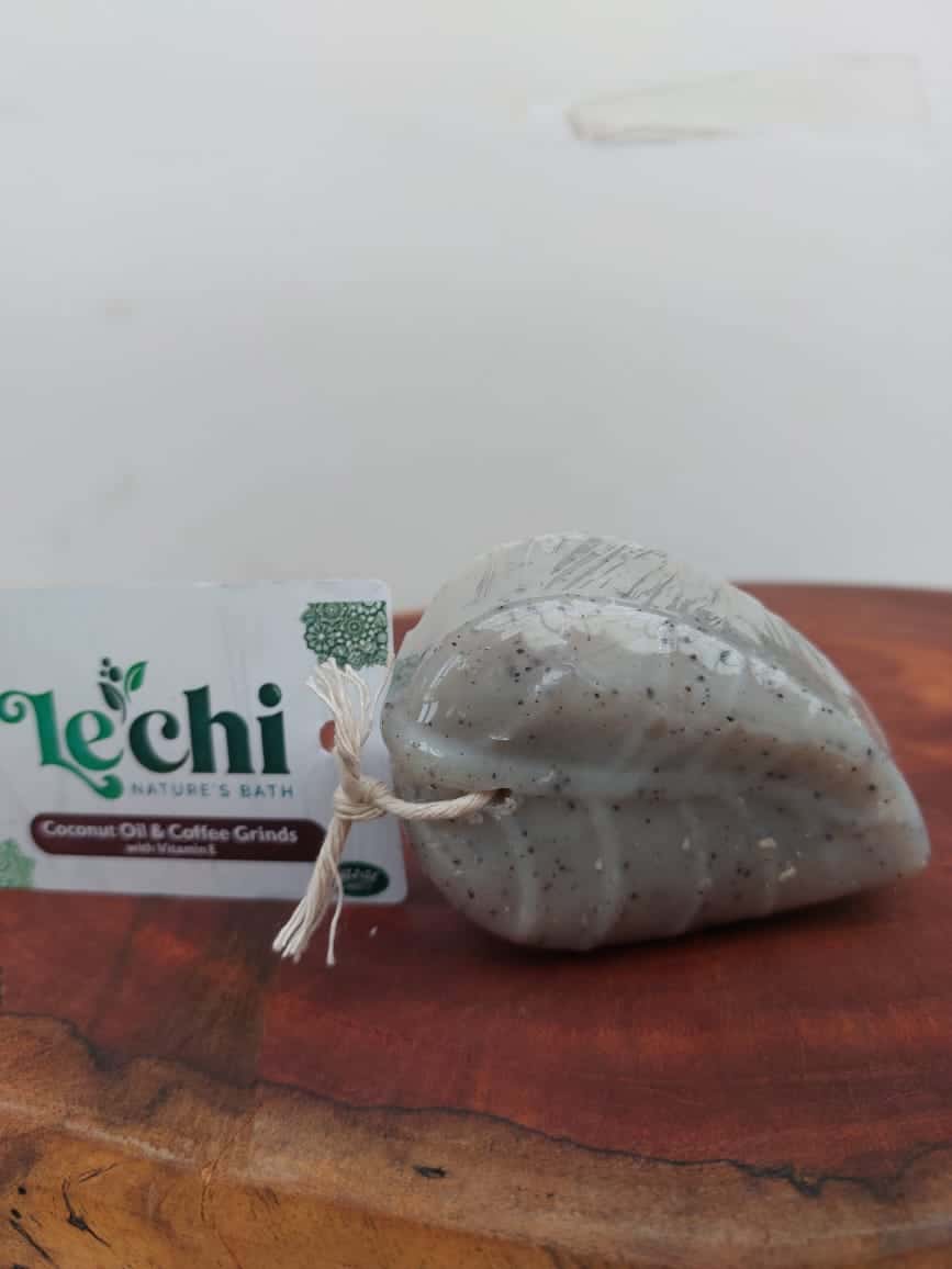 Le'chi Coconut Oil & Coffee Grinds (with Vitamin E) 85g