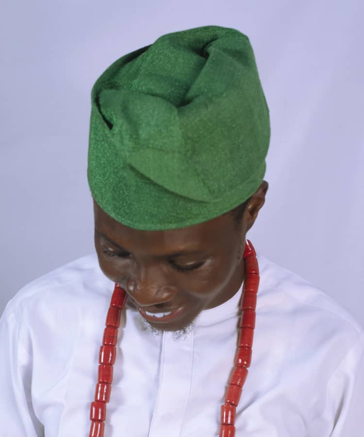 Authentic Traditional Yoruba Asooke Hat for Men