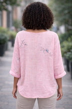 Butterfly Relaxed Tunic Blouse