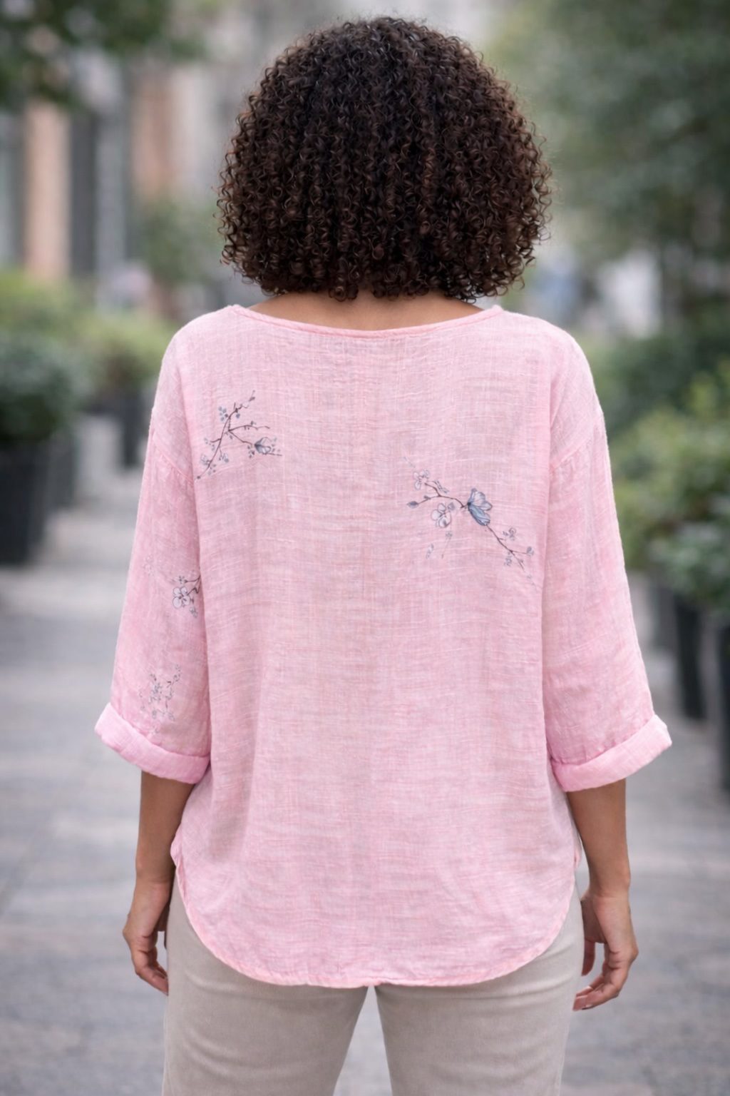 Butterfly Relaxed Tunic Blouse