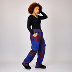 Unisex African Patchwork Cargo Trousers – Boho Festival Pants