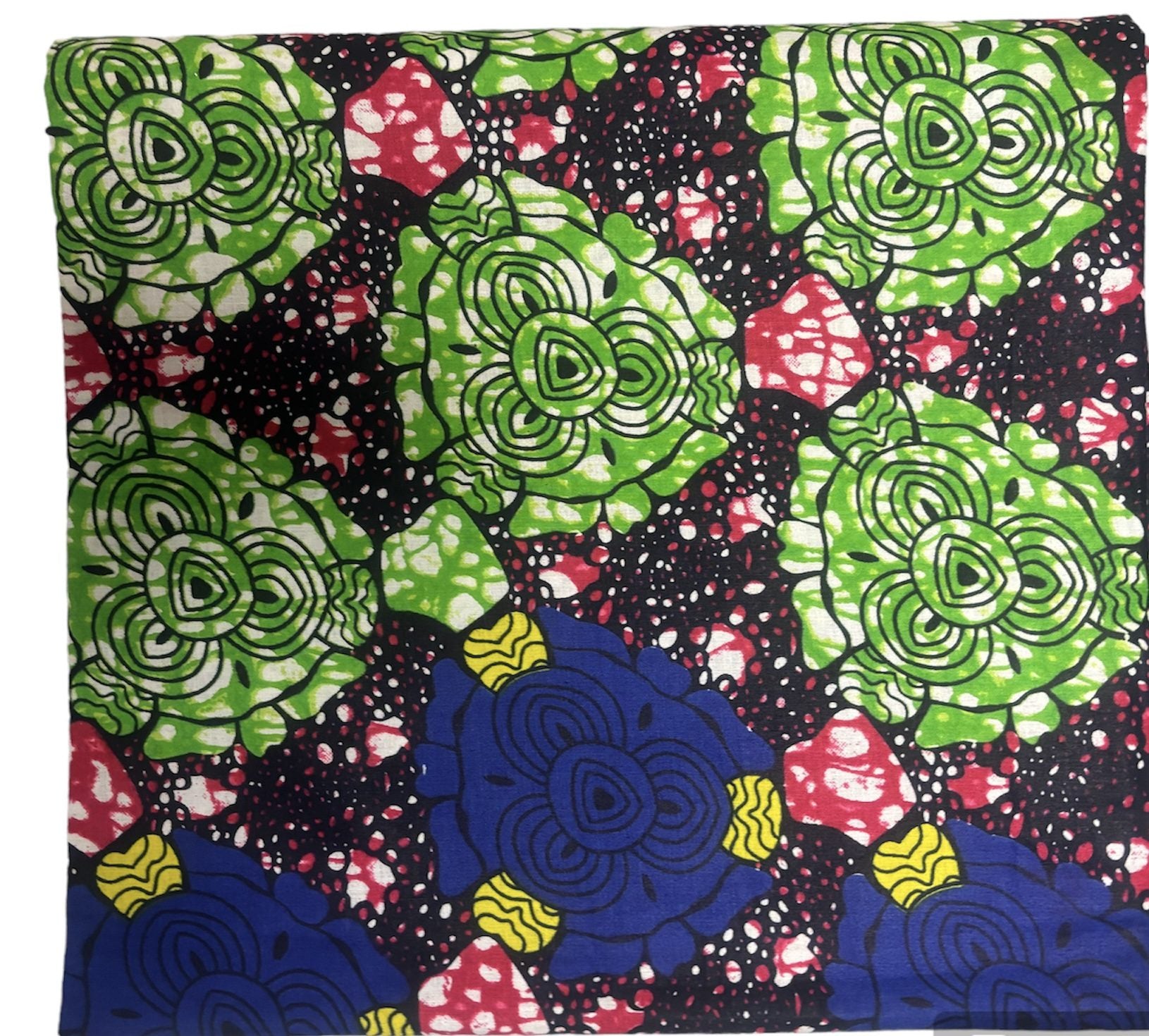 Charlotte Authentic Beautiful Vibrant African Ankara Fabric/Abstract design