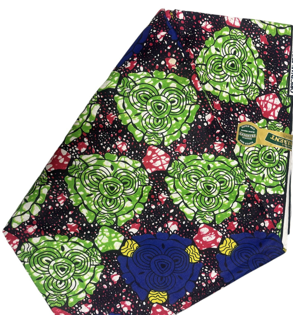 Charlotte Authentic Beautiful Vibrant African Ankara Fabric/Abstract design