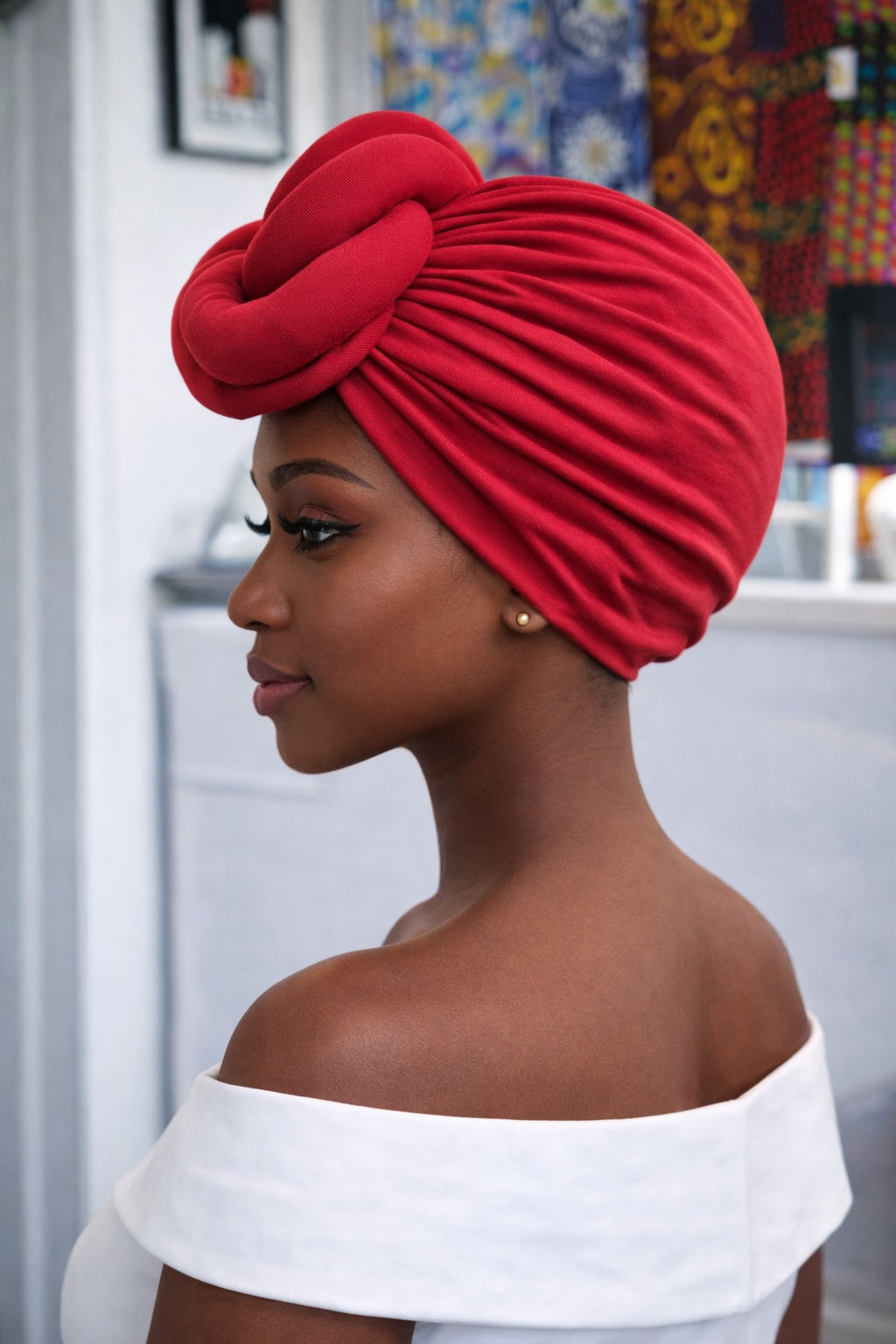 Pre-Tied African Headwrap – Ready-to-Wear Knot Headwrap