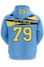 Saint Lucia Flag Embroidery Hoodie