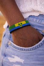 Country Beaded Bracelet – Handmade Cultural Beads Wristband