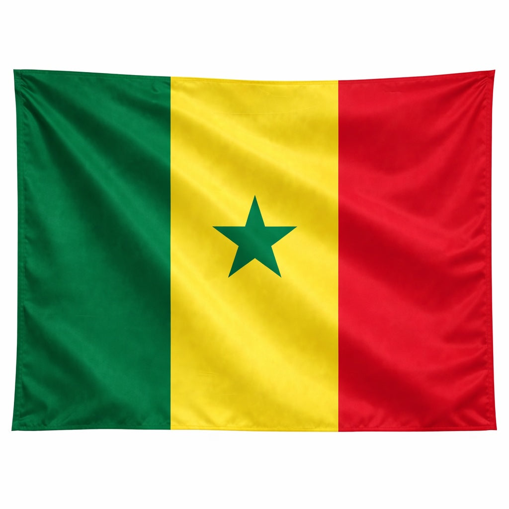 Senegal National Flag – Large, Medium Handheld & Tabletop Mini Flag Options