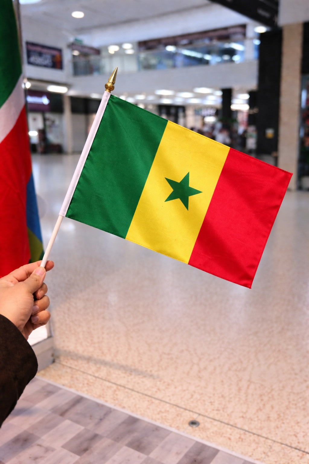 Senegal National Flag – Large, Medium Handheld & Tabletop Mini Flag Options