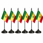 Senegal National Flag – Large, Medium Handheld & Tabletop Mini Flag Options
