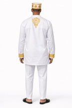 Men’s Embroidered Traditional Top and Trouser Set