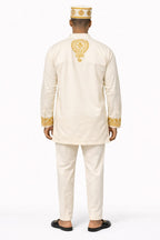 Men’s Embroidered Traditional Top and Trouser Set