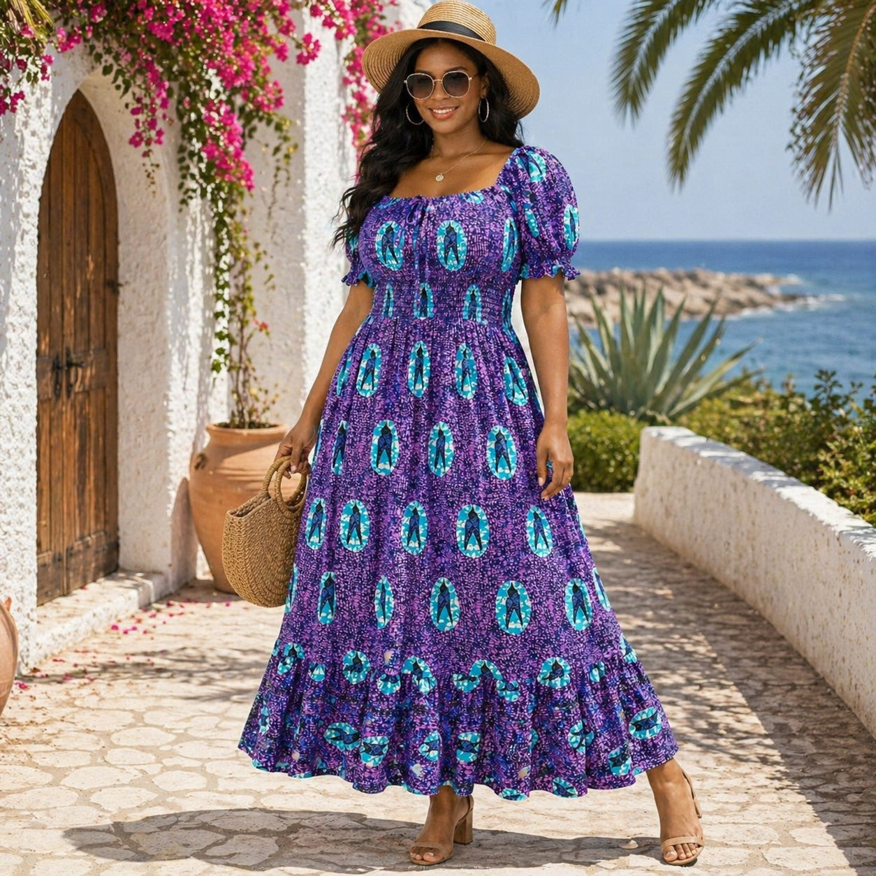 Women’s Smocked Maxi Dress