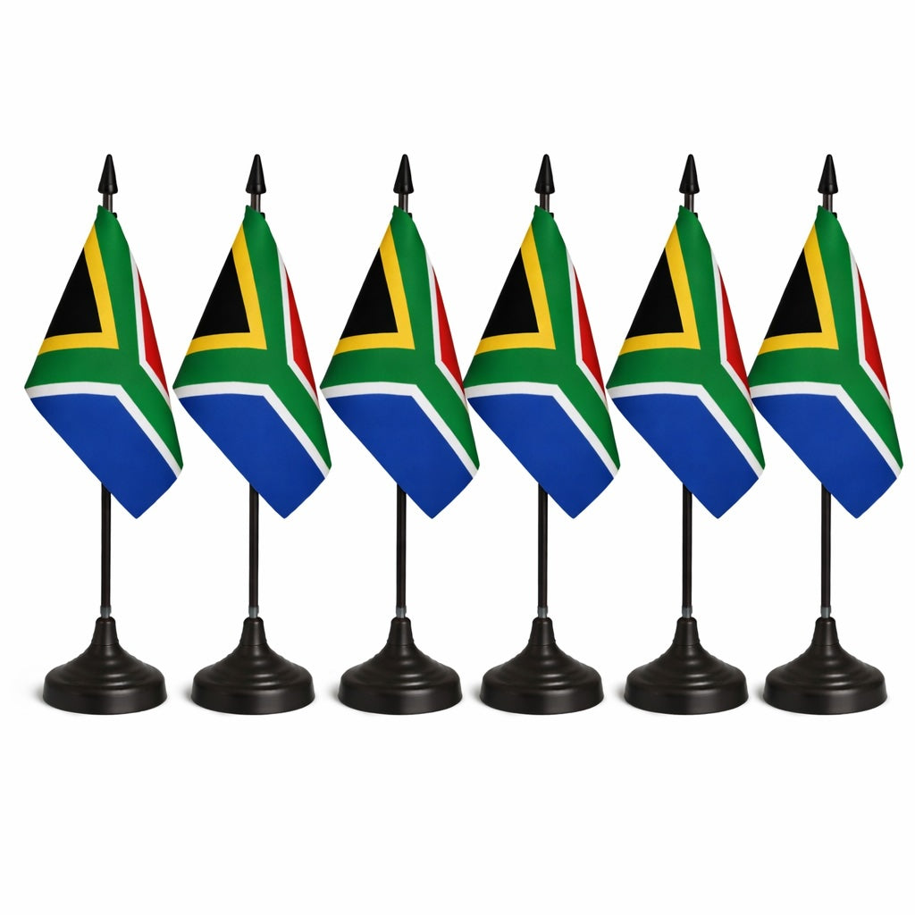 South Africa National Flag – Large, Medium Handheld & Tabletop Mini Flag Options